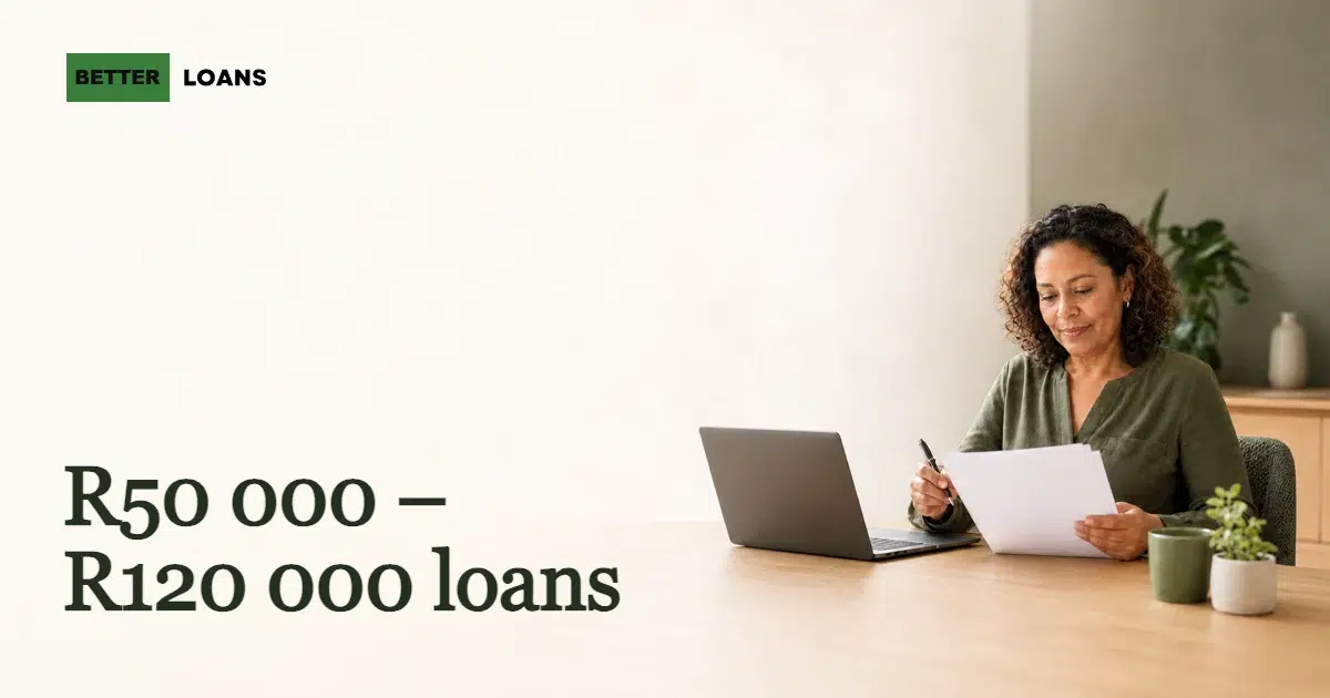 Loans above R50 000 and under R120 000 — comparing costs from NCR-registered lenders in South Africa