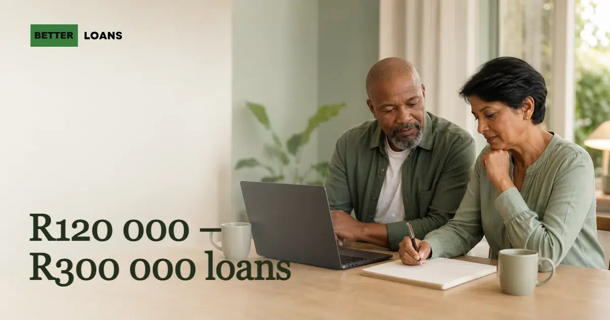 Loans from R120 000 to R300 000 — comparing costs from NCR-registered lenders in South Africa